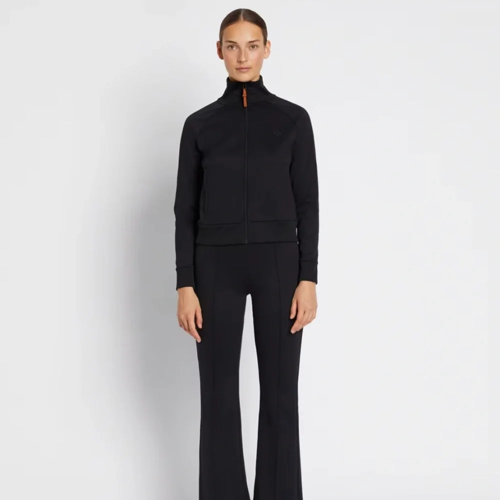 Tory Burch Double/Retro Knit Track Jacket Preppy